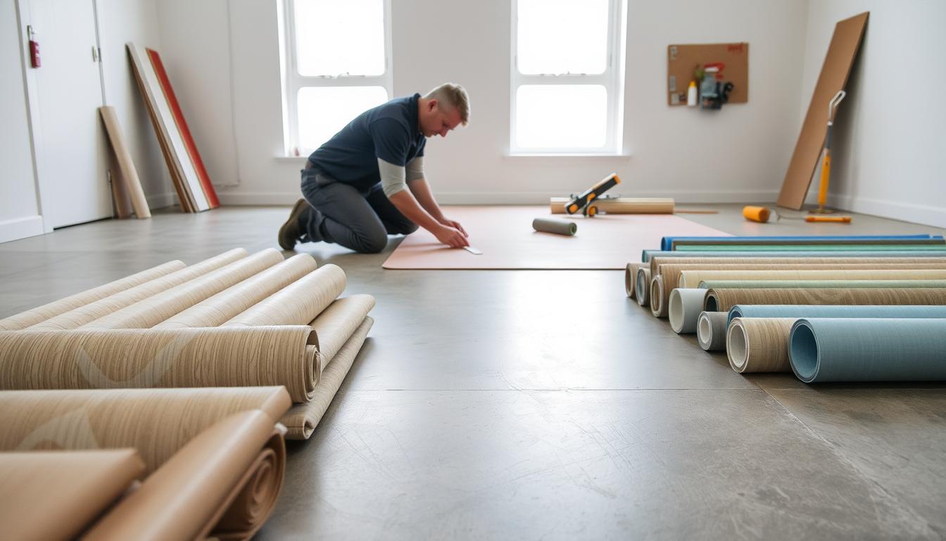 Jak położyć linoleum na beton